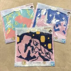 一番くじ E賞 ディズニープリンセス ジャガードハンドタオル 3枚セット