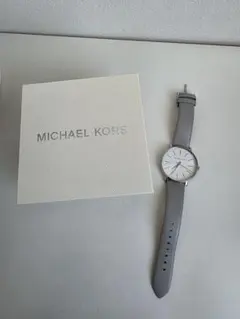 MICHAEL KORS 腕時計 グレー レザーベルトのサムネイル
