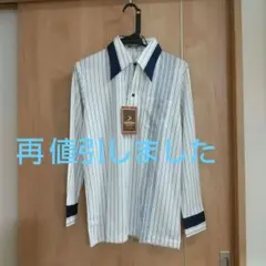 NEW SUN ストライプ ポロシャツ M