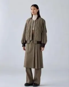 新品 オンライン限定　完売品　GUキルティングブルゾン GU×rokh XL