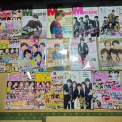 嵐　ポポロ7冊+メンズノンノ3冊+モアスーツエスカワイイ明星計　14冊雑誌セット
