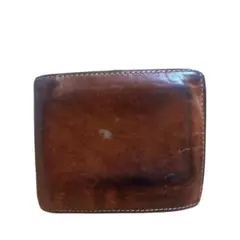 IL BISONTE ブラウン レザー 二つ折り財布
