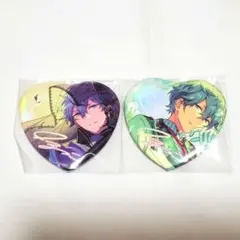 あんスタ ラメキラハート 缶バッジ マルイ ハート缶バッジ 遊木真 GIRA☆デコ】ハート缶バッジ（STARMAKER PRODUCTION／COSMIC