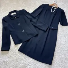 【極美品】Pierre Cardin ブラックフォーマルワンピース