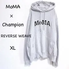 【名作】MoMA × Champion リバースウィーブ パーカー XL グレー