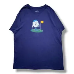 F1930　【即購入OK】　NIKE　ゴルフボールTシャツ　サイズXL　ネイビー