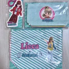 リカちゃんくじ セーラーズ トートバッグ ポーチ　ダイカットキーチェーン