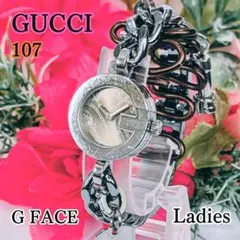 ⭐【美品希少レアモデル】グッチ107ブレスレット腕時計(新品電池稼働品) 楽天市場】グッチ 107 G チャーム ブレスレット 腕時計 GP/GP