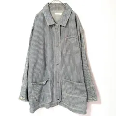 MOD REF ストライプ カバーオール Lサイズ ジャケット オーバーサイズ
