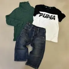 PUMA EDWIN Tシャツ タートル　デニム3枚セット　120cm