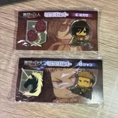 値下げ交渉可 進撃の巨人 ピンバッジセット Cミカサ Dジャン
