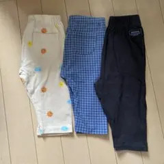ベビー　キッズ　レギンス　パンツ　3点セット　80-90 ユニクロ　保育園