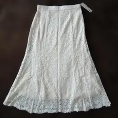 【新品】UNIQLO レーススカート オフホワイト Mサイズ
