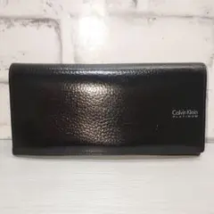 Calvin Klein PLATINUM 長財布 メンズ (ブラック)