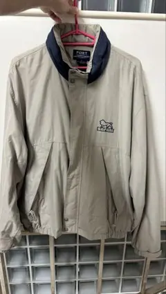 PORT AUTHORITY ナイロンジャケット XL ベージュ/ネイビー