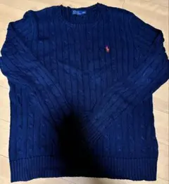 ⭐️美品⭐️ポロラルフローレン　ネイビー ケーブルニットセーター