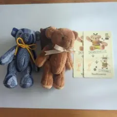 Tully's Coffee ベアフルぬいぐるみ 2点　ステッカー