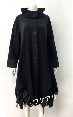 EIKO KONDO エイココンドウ ロングベスト ジレ ワンピース グレー×黒