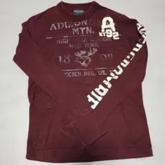 美品✨　abercrombie ワインレッド 長袖カットソー S