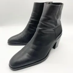 【美品】Lui's ルイス ヒールブーツ ショートブーツ レザー 黒 41のサムネイル