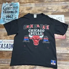 ま*ん様 90s USA製 Chicago Bulls NBA ファイナルTシャのサムネイル