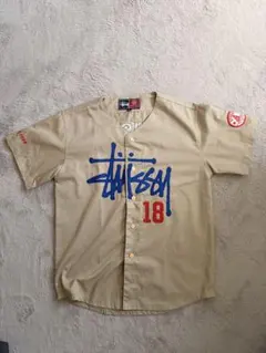Stussy ベースボールシャツ ベージュ Lのサムネイル