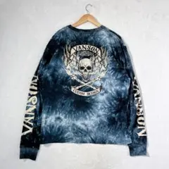人気 VANSON バンソン 天竺長袖Tシャツ 《XXL》 クロスボーンのサムネイル