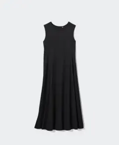 ウルトラストレッチエアリズムワンピース 標準丈 黒 S