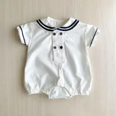 バースデイCottoli セーラーロンパース