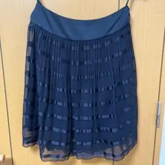 [499円対象品] アンタイトル　紺色夏用スカート　フレアタイプ