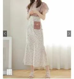 グレイル　マーメイドフレアスカート　小花柄