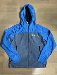 UMBRO フード付きフルジップジャンパー　青・グレー