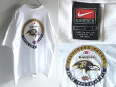 00sビンテージ NIKE NFL BALTIMORE RAVENS Tシャツ