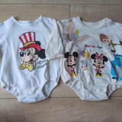 Disney ロンパース 2枚セット