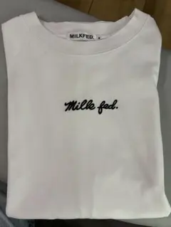 MILKFED. 刺繍ロゴ 半袖Tシャツ ホワイト Mサイズのサムネイル