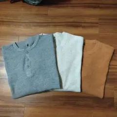 ユニクロ メンズ ワッフルT 長袖 大きいサイズ