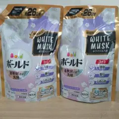 P&G　限定　ボールド　洗濯洗剤　柔軟剤入　ホワイトムスク　詰替　630g　2袋のサムネイル
