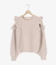 MAJESTIC LEGON Ladyフリルシャギーニット ピンク