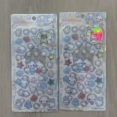 【2点セット】正規品 新品 ぷくぷくあわわちゃん 光るプチドロップシール