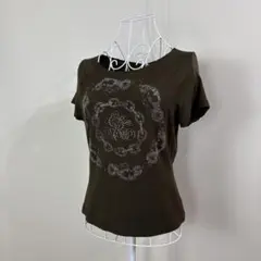 Y2K マクブリング 伊太利屋 ラインストーン遣いTシャツのサムネイル