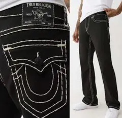 true religion Joey big t io着用 銀ステッチ フレア - メルカリ