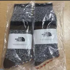 THE NORTH FACE グレー/ブラウン ソックス 2足セット