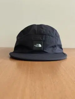 north face 5パネルナイロン キャップ ブラック