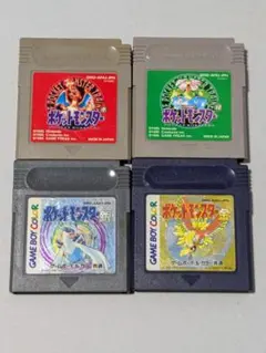 ポケットモンスター 赤 緑 金 銀 4本セット