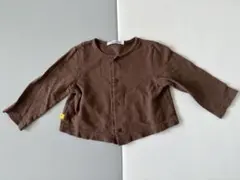 familiar 茶色カーディガン　80