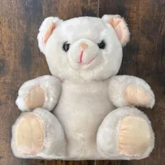 クリーム色のクマのぬいぐるみ 約20cm