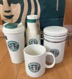 Starbucks 30周年限定マグカップとタンブラー キャニスターセット