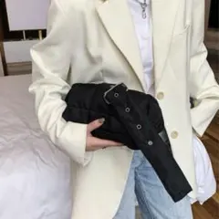 ナイロンショルダーバッグ キルティングバッグ ブラック