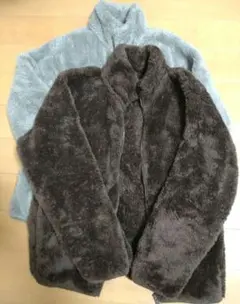 【2枚セット】ユニクロ　ファーリーフリースフルジップジャケット　M