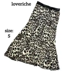ロングスカート プリーツ ヒョウ柄 フェイクレザー ゴムウエスト 春 華やか